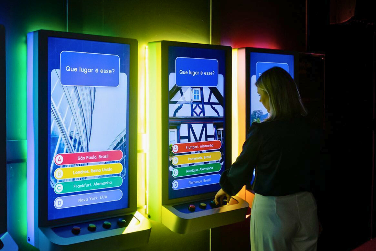 Museu Interativo Brasil Alemanha utiliza vários recursos tecnológicos e interativos para explorar diferentes relações entre os dois países para além da imigração - Divulgação