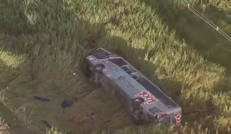 Foto de acidente de ônibus em São Paulo