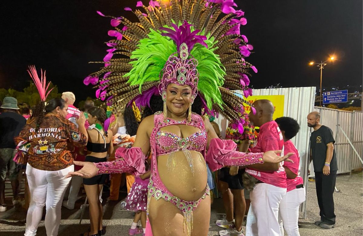 Eduarda Mendes desfilou grávida de oito meses - Beatriz Rohde/ND