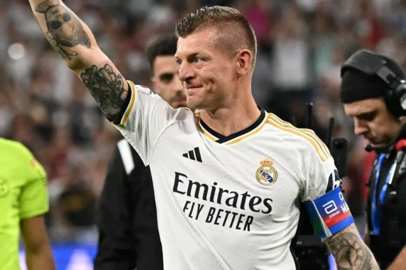 Toni Kroos na despedida no Real Madrid