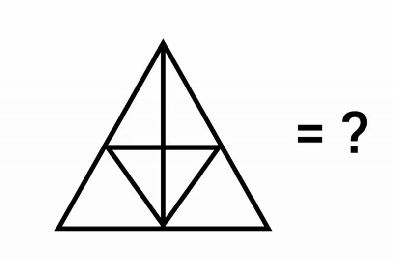 Teste seu QI: quantos triângulos têm na imagem?