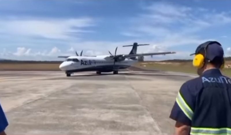 Azul realiza último voo no Aeroporto Regional da Serra Catarinense