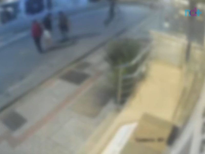 A imagem borrada mostra a cena do assassinato em Itapema