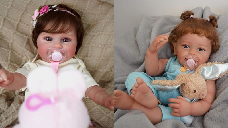 imagem de dois bebês reborns