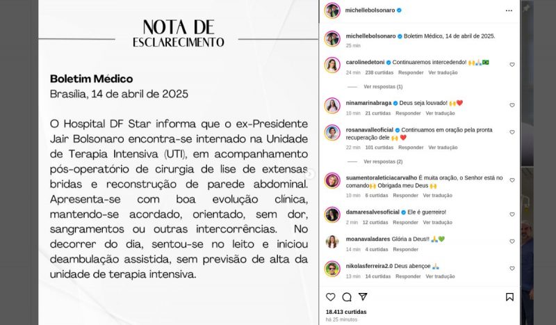 saúde de Jair Bolsonaro
