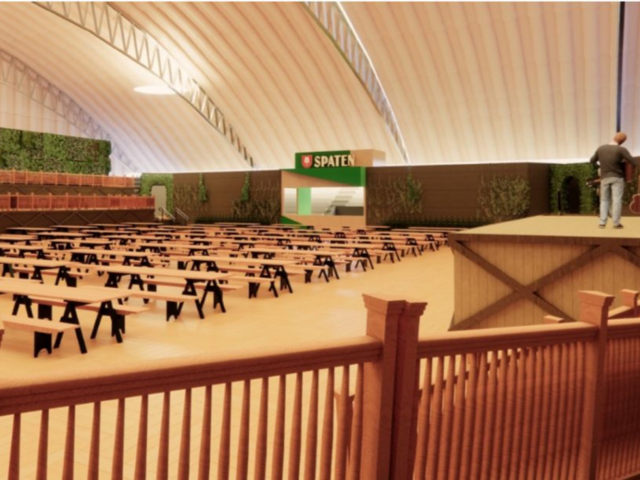 Imagens anexadas na licitação, mostram uma estrutura parecida com a dos pavilhões da Vila Germânica, - Reprodução/ND