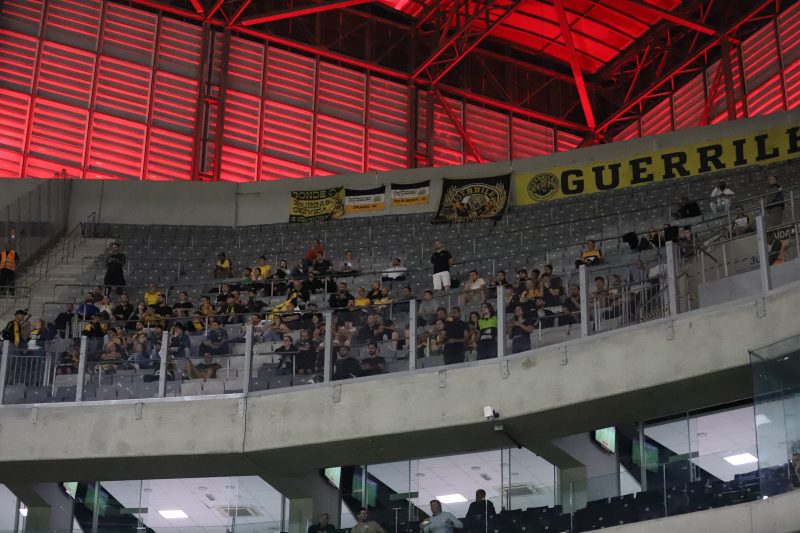 Torcida do Tigre presente na Ligga Arena, em Curitiba – Foto: Celso da Luz/CEC/ND
