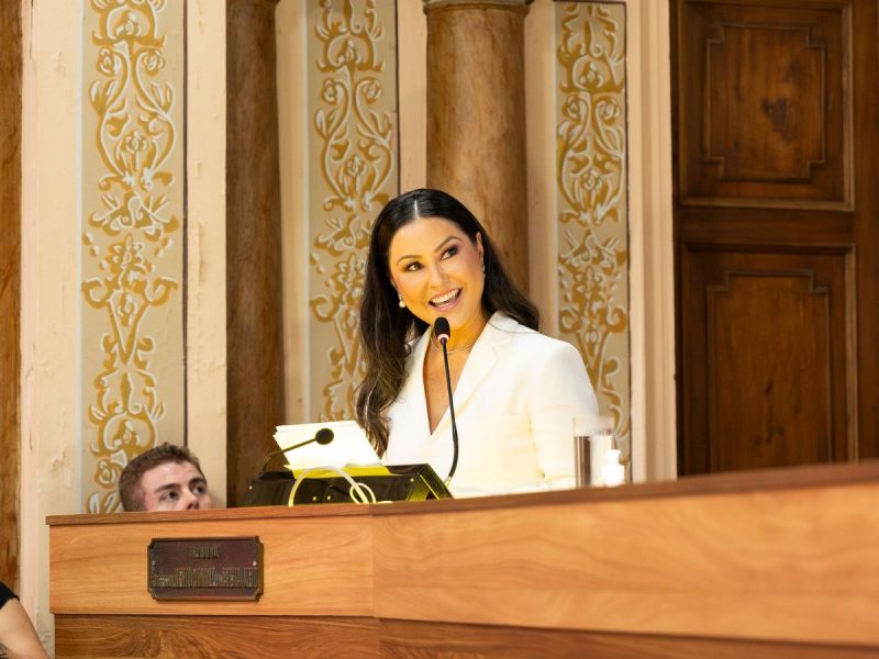 esposa de Ratinho Jr.