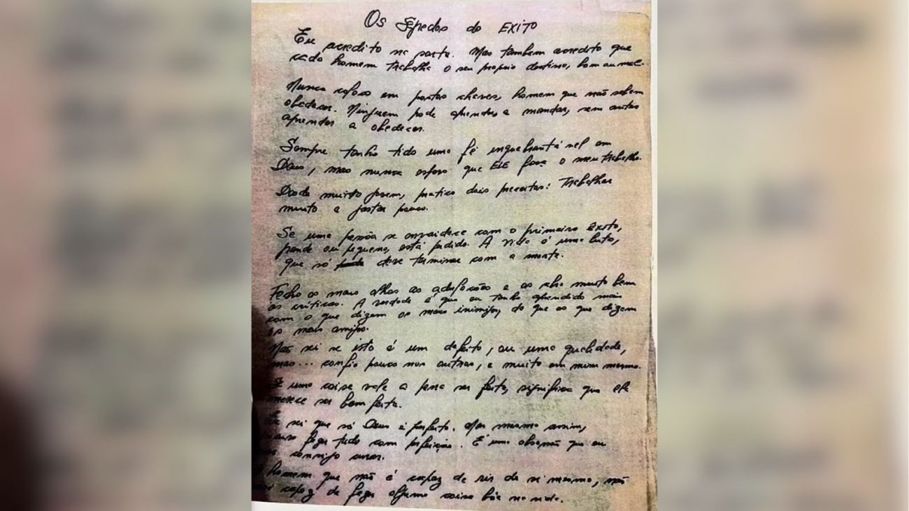 A carta deixada por Silvio Santos