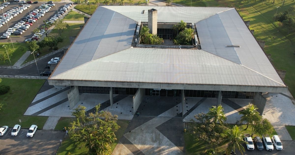 Imagem área do Paço Municipal de Criciúma