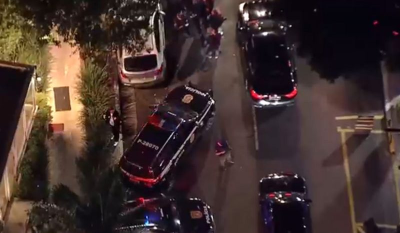 Local em que carros usados no assalto em Higienópolis foram localizados