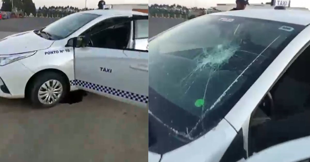 Taxista é esfaqueado e tem carro depredado durante assalto 