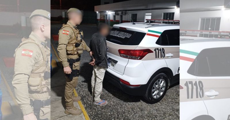 Momento que homem foragido é preso Após 28 anos, foragido por assassinatos é preso em SC