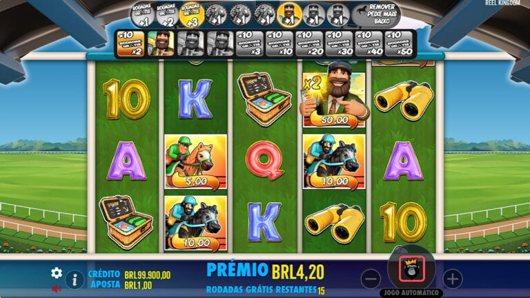 Imagem da interface do jogo de slot online Big Bass Day at the Races