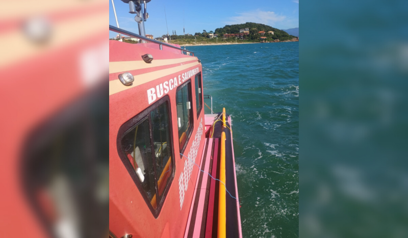 Não há vestígios de que homem tenha desaparecido na Praia de Cima, segundo os bombeiros - Foto: CBMSC/Reprodução/ND Não há vestígios de que homem tenha desaparecido na Praia de Cima, segundo os bombeiros - Foto: CBMSC/Reprodução/ND