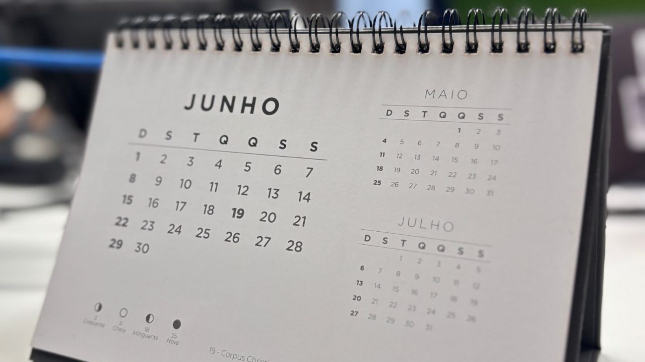 Calendário junho 2025