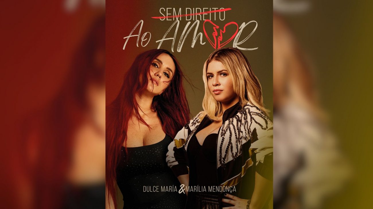 Capa do single de Marília Mendonça em parceria com Dulce María