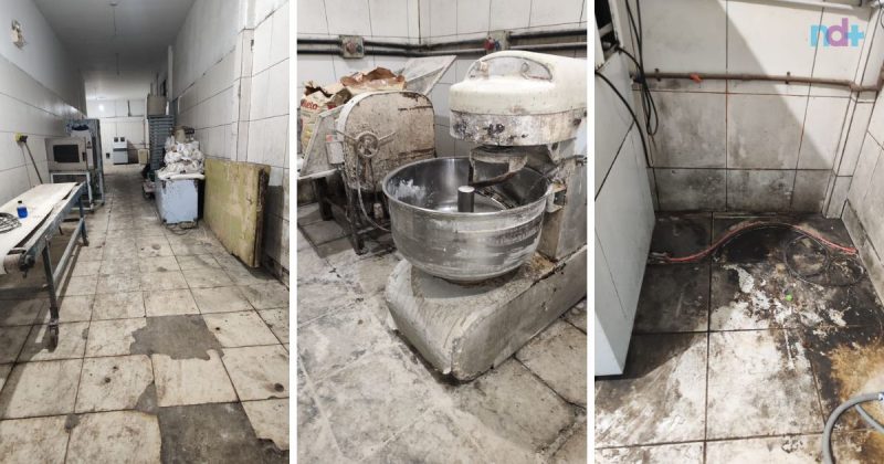 fotomontagem mostra situação de fábrica insalubre de pães fotomontagem mostra situação de fábrica insalubre de pães
