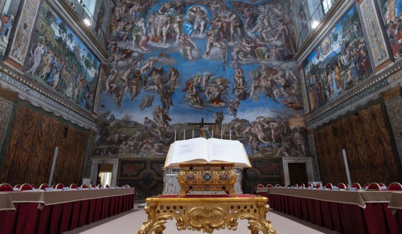 Capela Sistina, onde será anunciado resultado do conclave