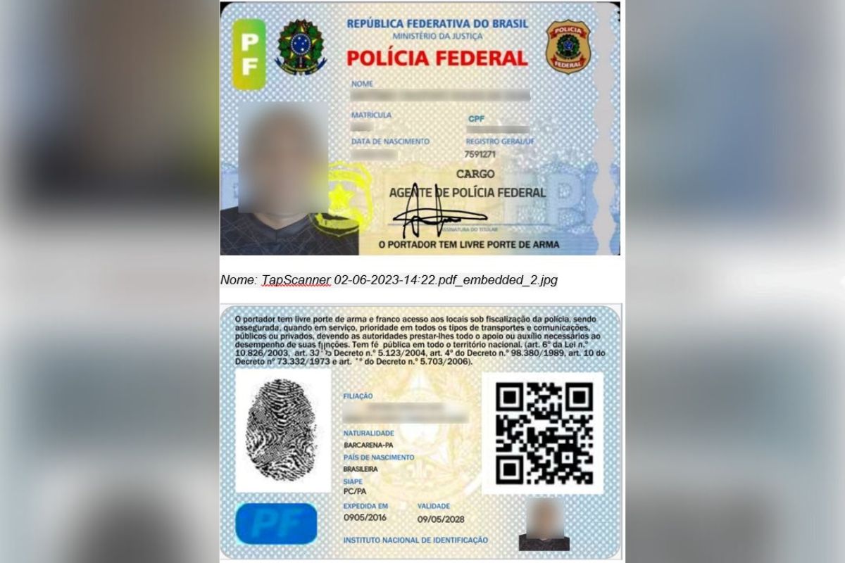 Esquema falsifica carteira da Polícia Federal 