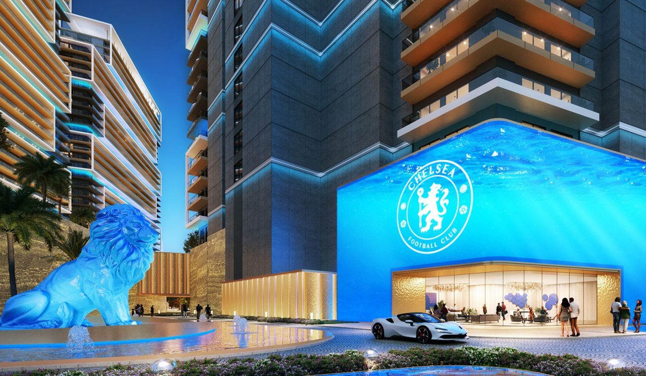 Fachada do residencial do Chelsea