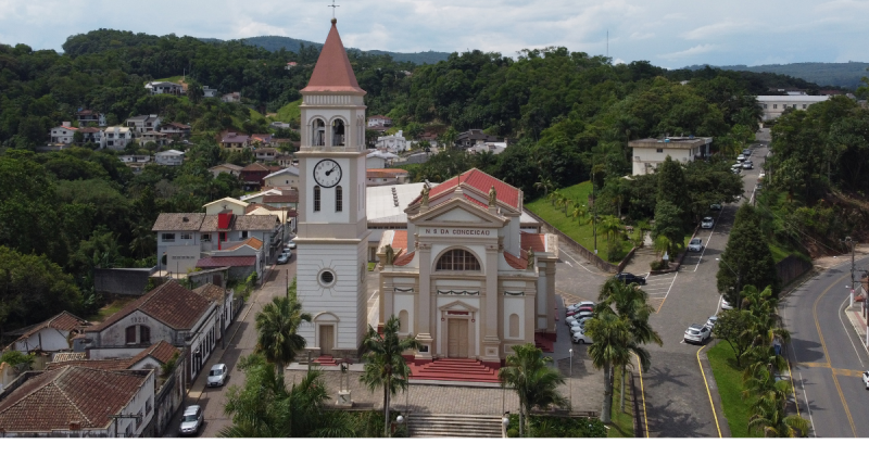 Urussanga Imagem de Urussanga vista de cima, para fazer referência a festa Ritorno Alle Origini que acontecerá no município