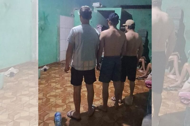 Três homem que cometeram o crime brutal em papanduva de costas, em pé Trio é condenado por série de crimes no interior de SC