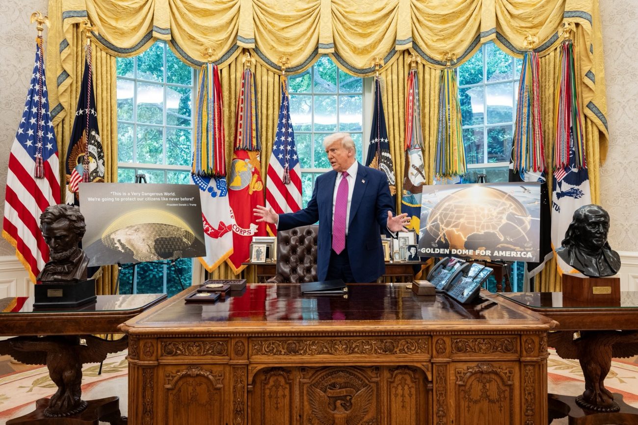 Domo de Ouro foi anunciado por Donald Trump na Casa Branca - Foto: The White House/Reprodução/ND
