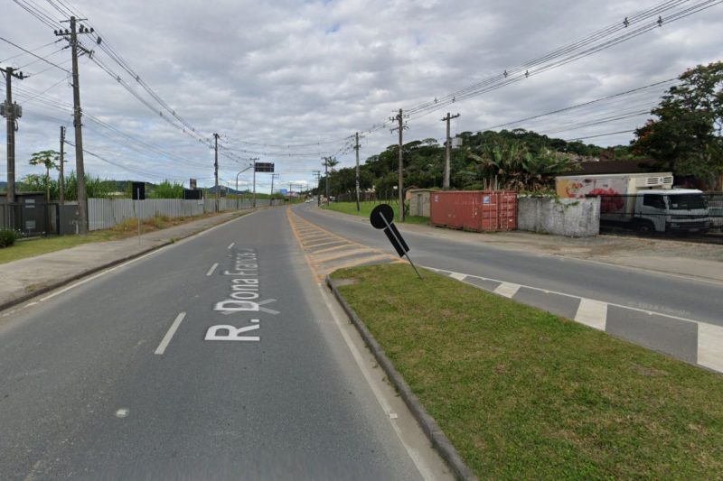 Rua Dona Francisca lidera o ranking de acidentes