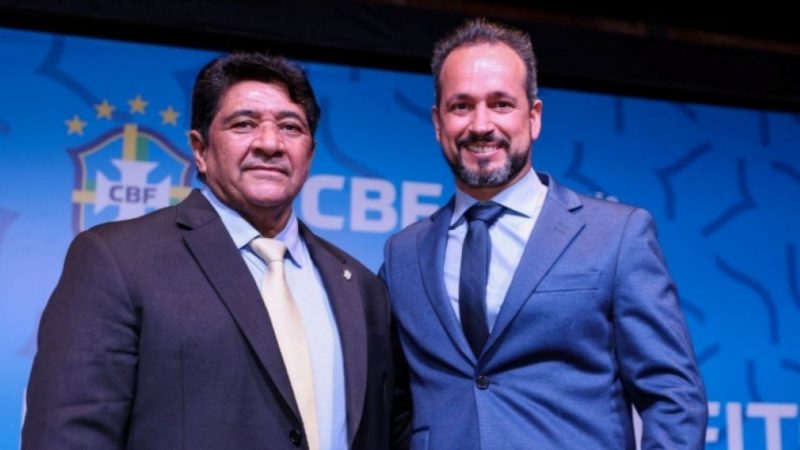Ednaldo Rodrigues e Ricardo Lima em evento da CBF