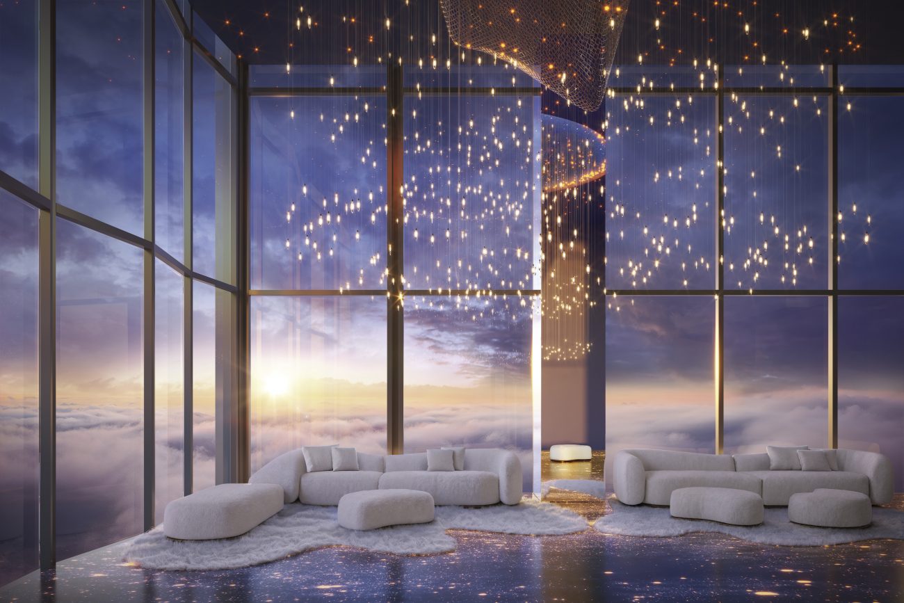 Salão área de lazer Foto mostra um dos salões do Senna Tower