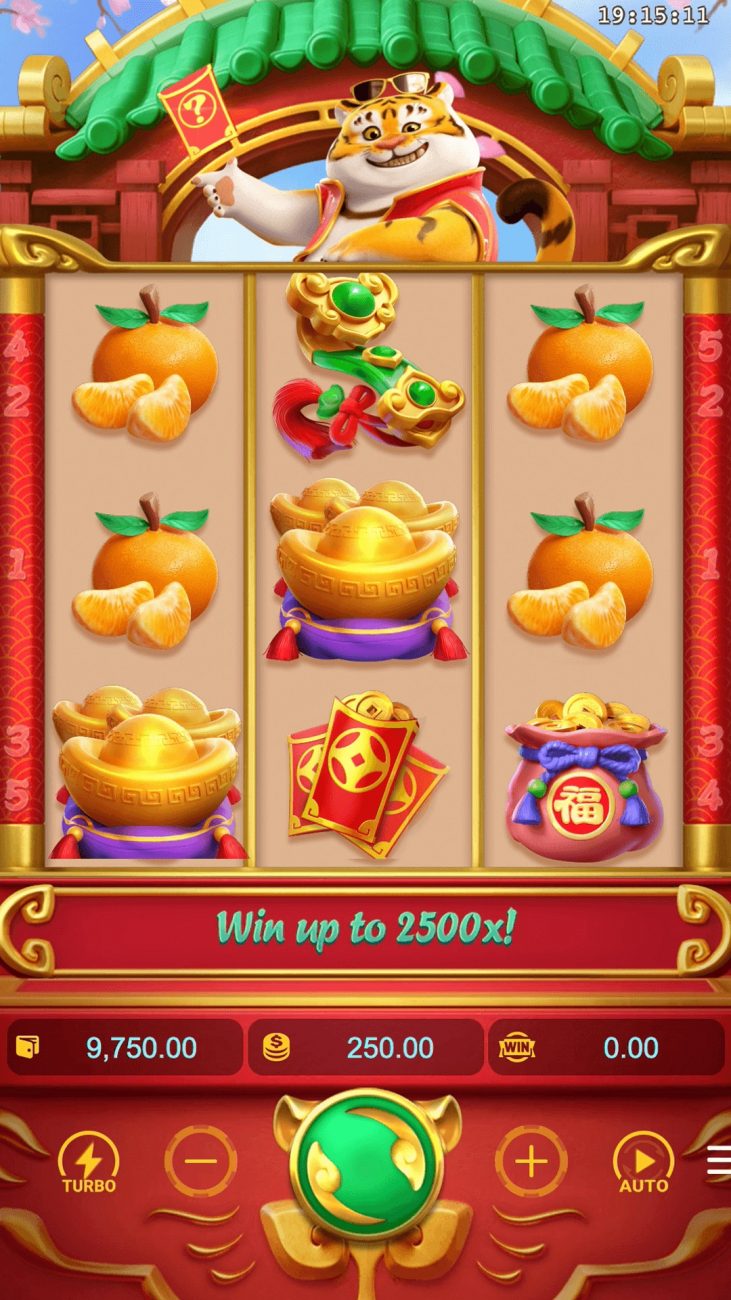Imagem da interface do jogo de slot online Fortune Tiger, o jogo do Tigrinho