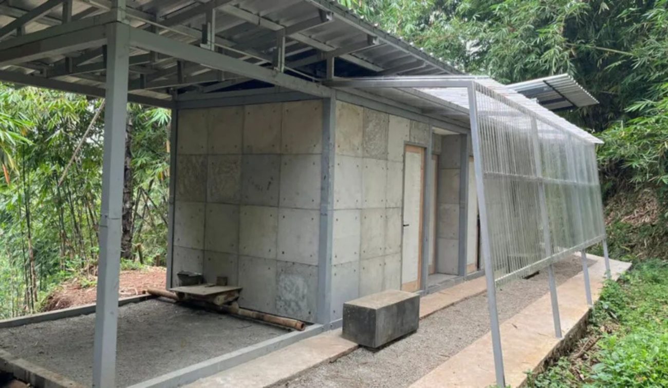 protótipo da casa de baixo custo protótipo da casa de baixo custo construída com fraldas