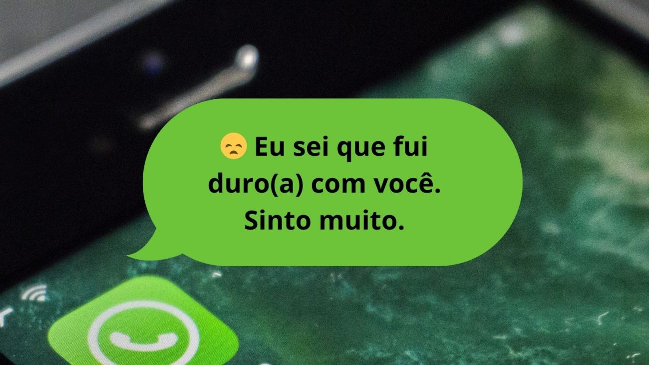 Frases para pedir desculpas depois de uma briga - Arte/Yasmin Mior/ND