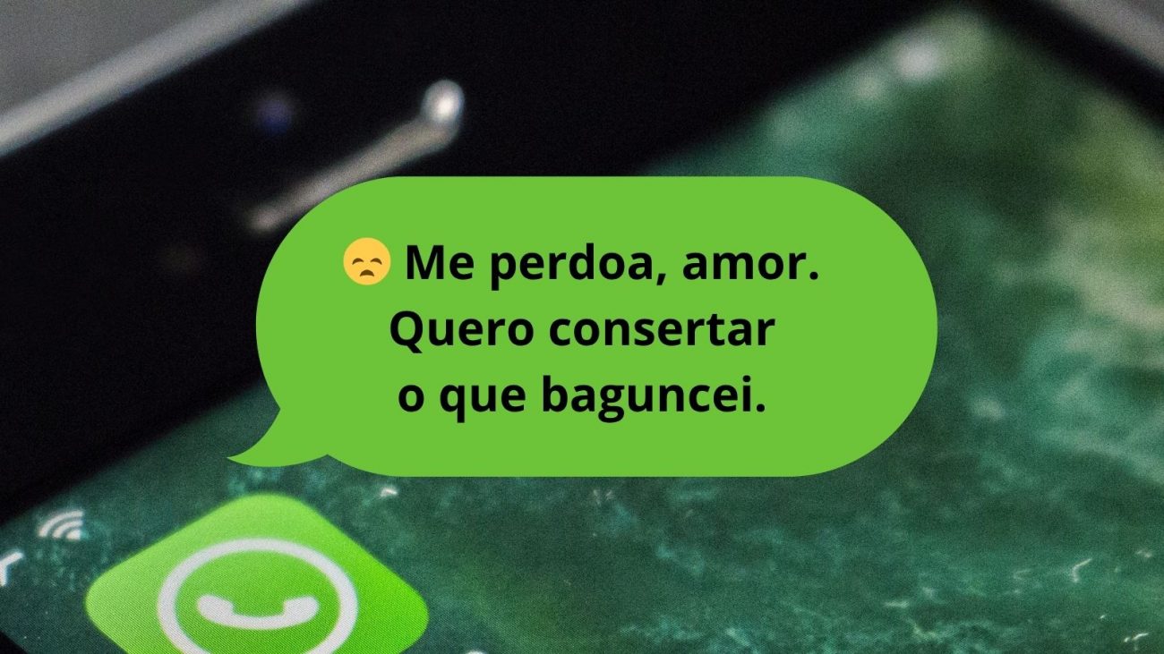 Frases para pedir desculpas depois de uma briga - Arte/Yasmin Mior/ND