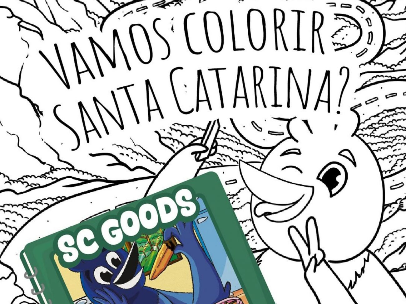Santa Catarina lança 'SC Goods', livro de colorir gratuito inspirado em Bobbie Goods
