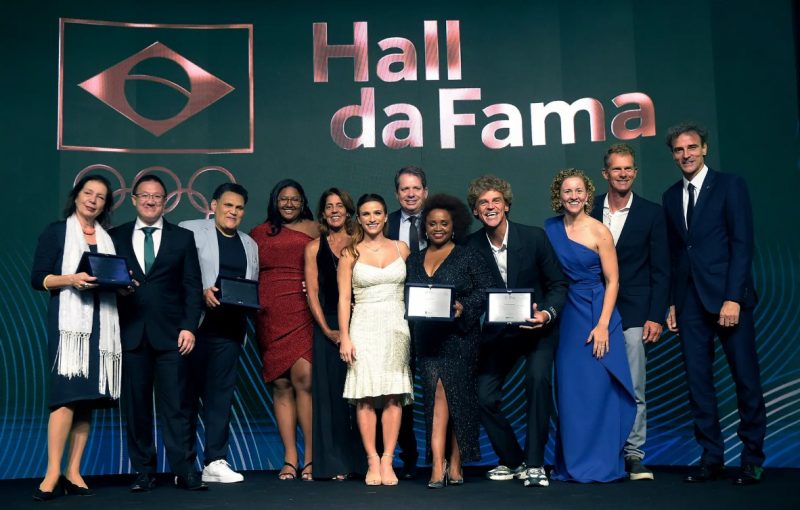Guga Kuerten e os homenageados no Hall da Fama