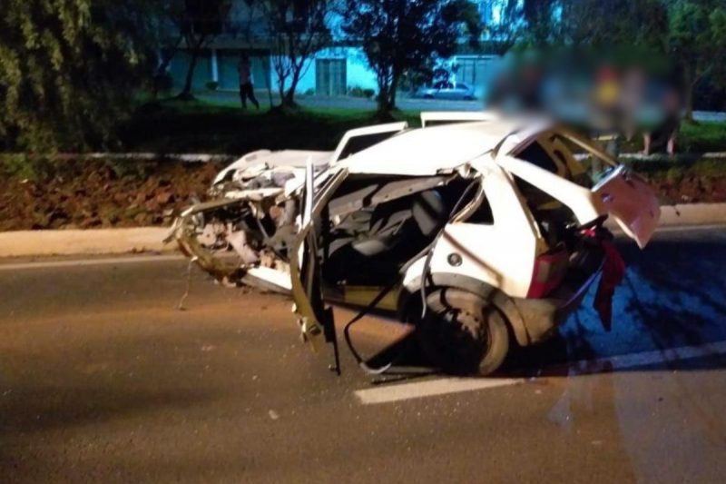 Homem acidente O acidente na BR-282 deixou dois mortos em 2019