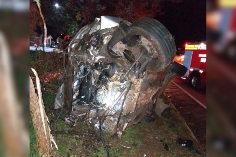 Acidente em Ponte Serrada Duas pessoas morreram em um grave acidente em 2019; o motorista foi condenado