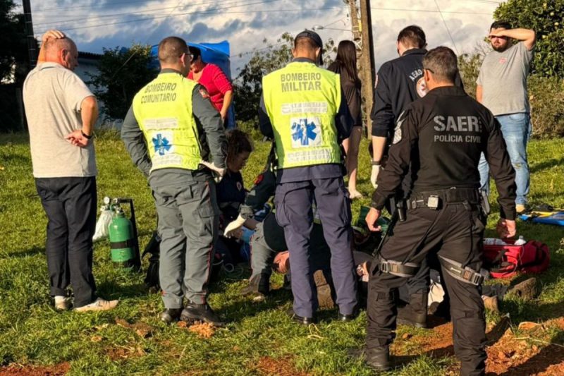 tentaram reanimação Homem morre após sofrer choque elétrico em SC; equipes tentaram reanimação
