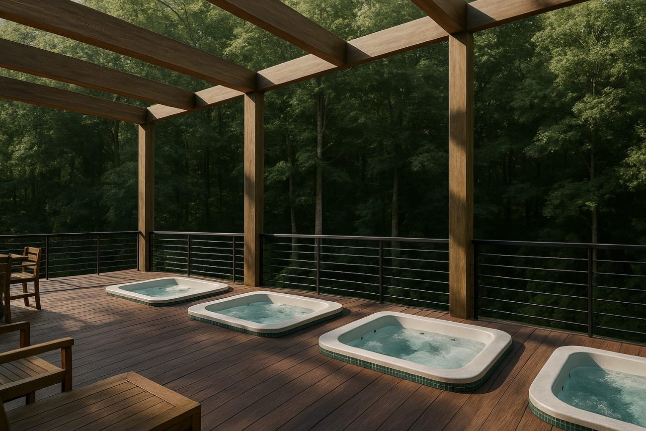 Jacuzzis estão previstas no projeto - hotel-oasis-1-