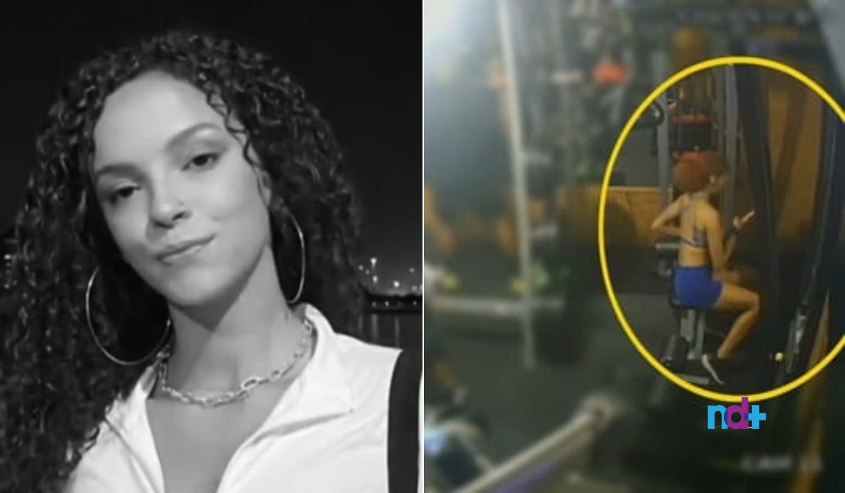Foto da estudante Dayane de Jesus e foto da jovem momentos antes de passar mal na academia Estudante teve mal súbito em academia no Rio de Janeiro