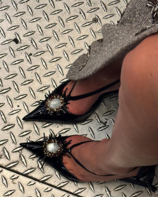 Kylie Jenner Sapato que Kylie Jenner usou