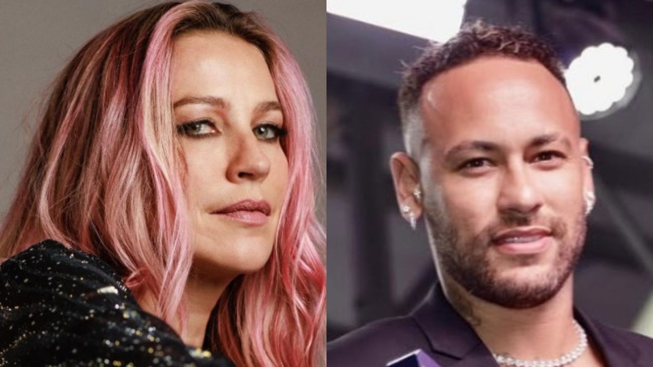 na foto a atriz Luana Piovani aparece lado a lado com o atacante Neymar na foto a atriz Luana Piovani aparece lado a lado com o atacante Neymar