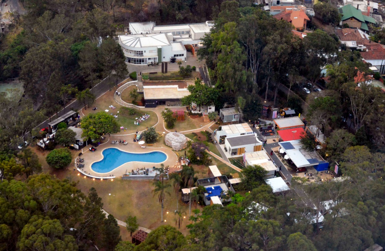 Parque do Palácio visto de cima.  Local onde mora Romeu Zema fica a alguns quilômetros de distância do Palácio - Marco Evangelista/Imprensa MG