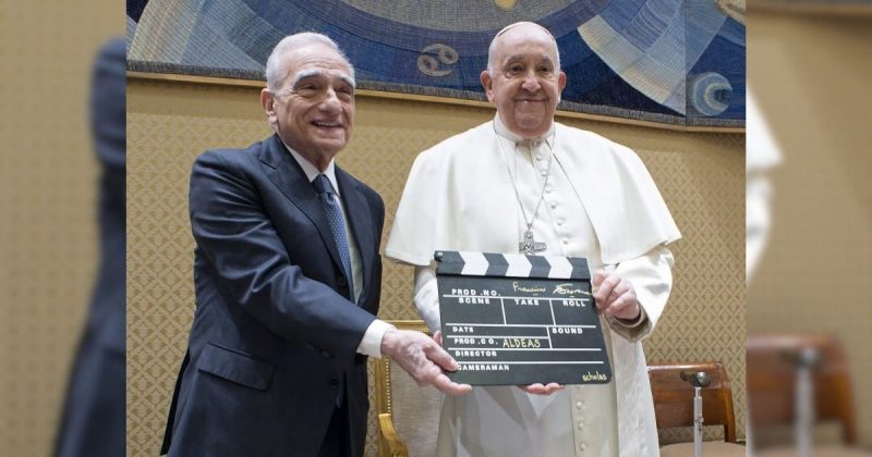 Martin Scorsese e Papa Francisco Martin Scorsese e Papa Francisco