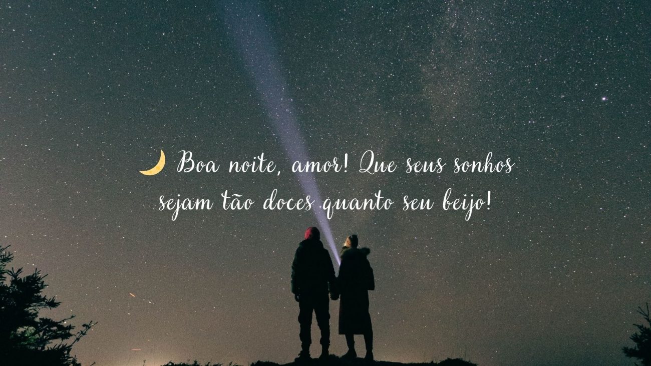 Mensagem de boa noite com amor.  - Canva/ND