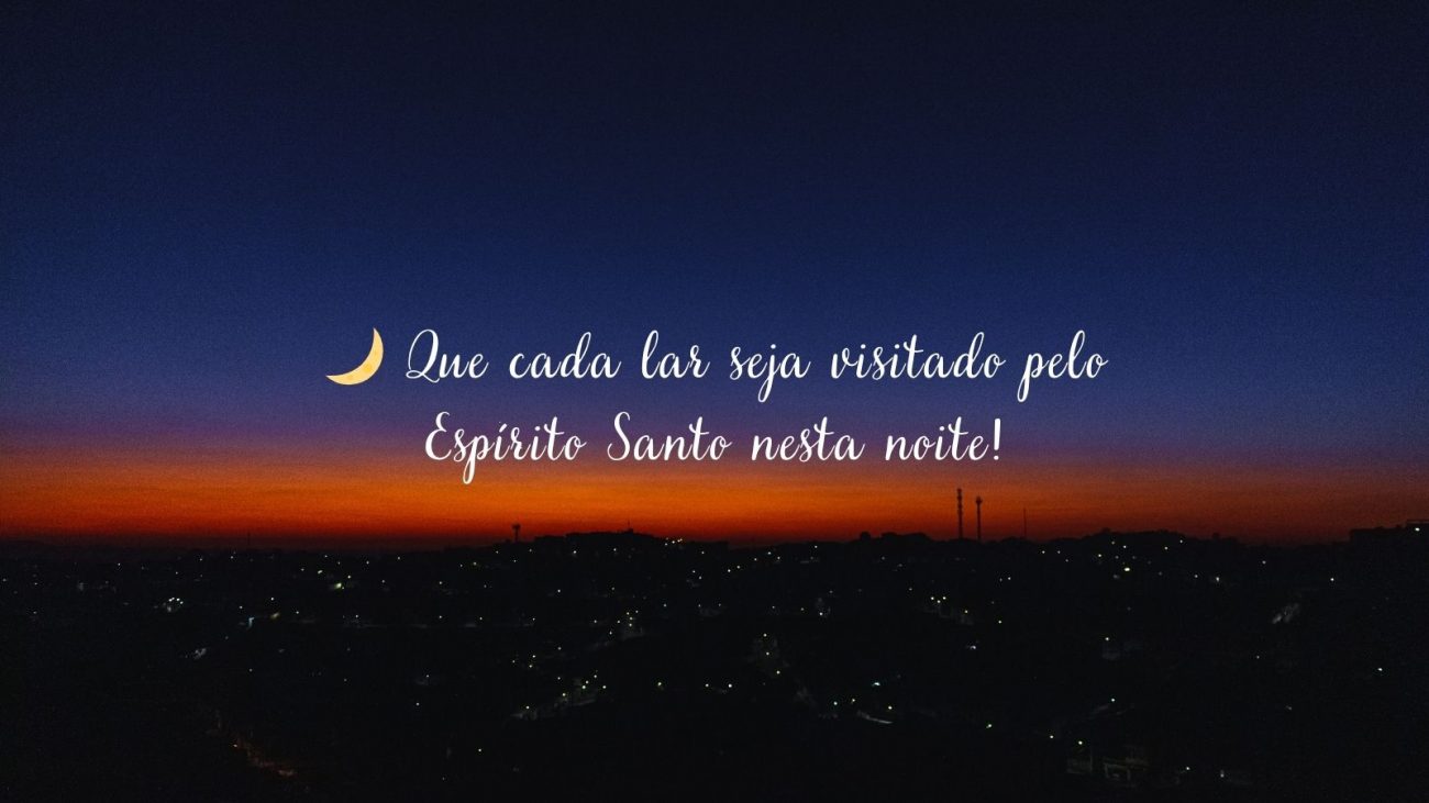 Mensagem de boa noite com Deus.  - Canva/ND