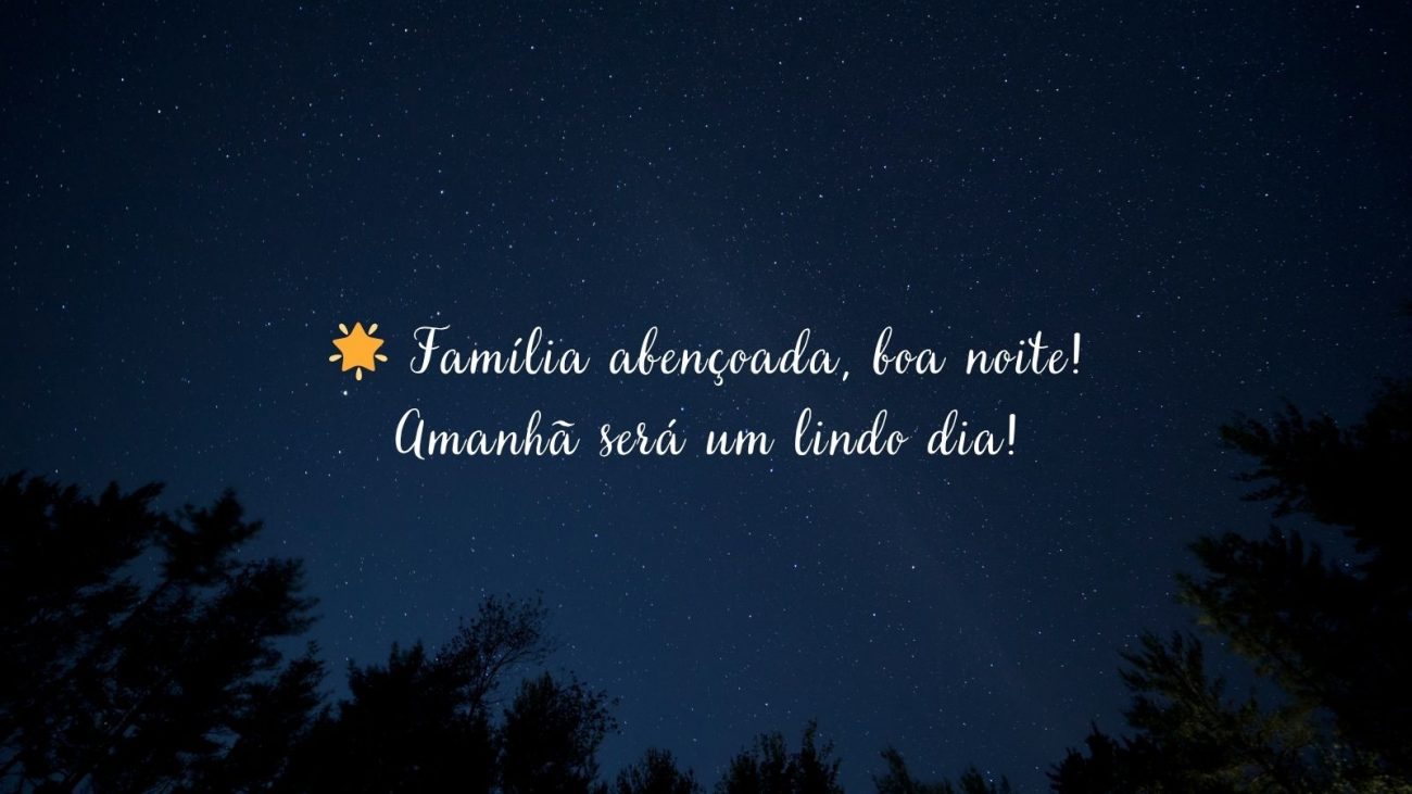 Mensagem de boa noite para compartilhar.  - Canva/ND