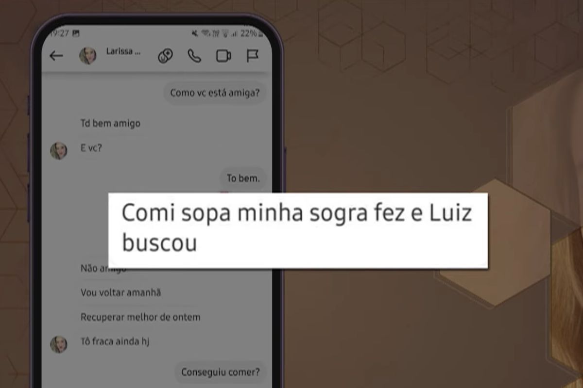 Professora envenenada contou aos amigos que estava com dor de barriga e que tomou sopa feita pela sogra - Reprodução/Domingo Espetacular/ND